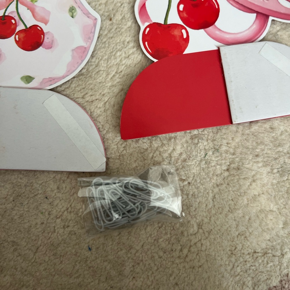 Baby Shower Decoration Set of 6 Cherry Theme Centerpieces - Picture 8 of 8